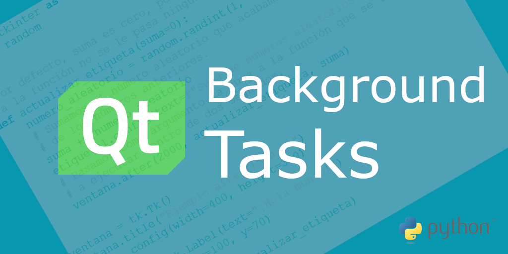 Background Tasks With PyQt | Python Assets