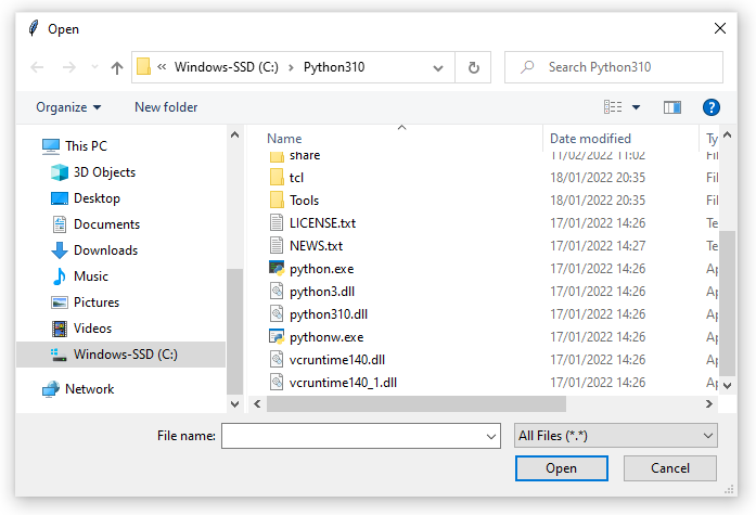 Python Tkinter File Explorer Browse And Display Folder Contents Hot